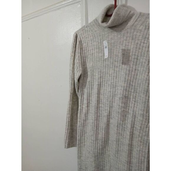 Gap womens large gray turtleneck tunic sweater dress super soft - Picture 3 of 7